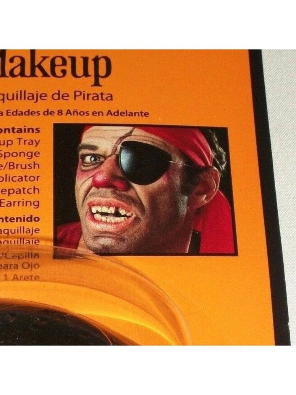 Halloween Pirate Makeup Kit Costume Theater Stage Face Painting Patch Earring